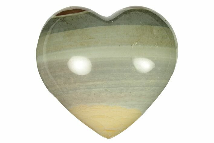 Wide, Polychrome Jasper Heart - Madagascar #278019